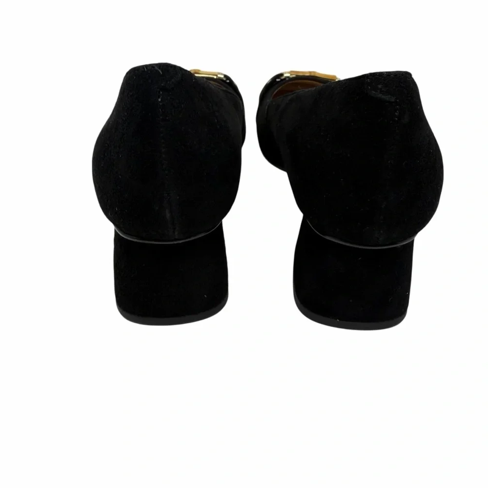 NWOB Talbots Sutton Bamboo Buckle Suede‎ Heels Size 8M